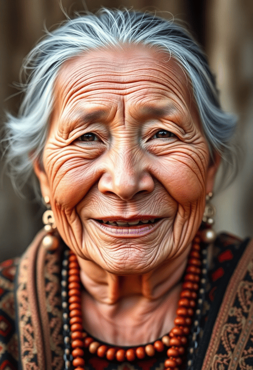 A Wise Elder with a Heartwarming Smile