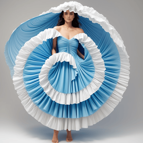 Spiral Dress AI Art