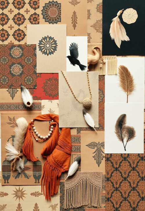Bohemian Rhapsody: Free-Spirited Moodboard Collage