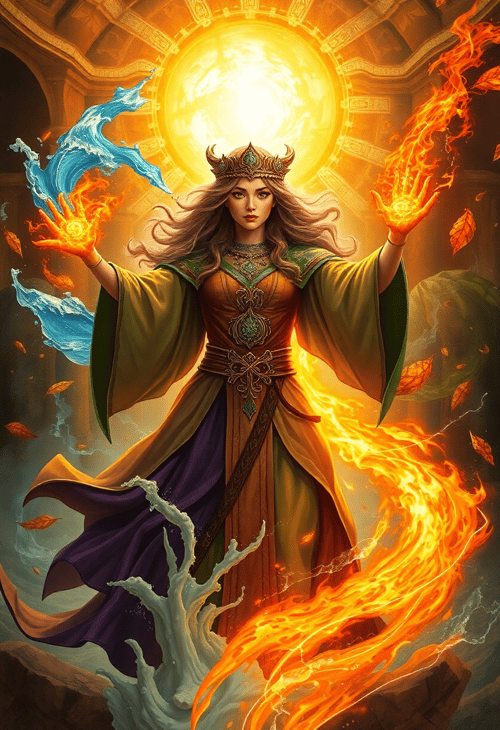 The Alluring Elemental Sorceress