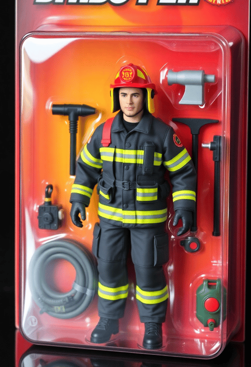 Heroic Firefighter Action Figure