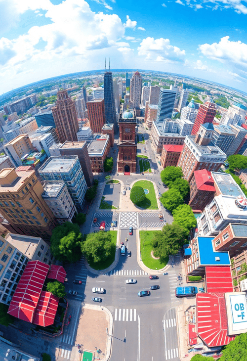 Virtual Reality City Tour 3D Map
