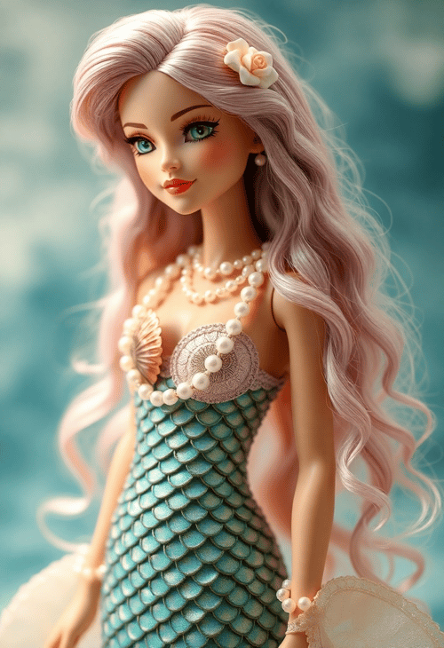 Mystical Mermaid: Aquatic-inspired Doll Outfit