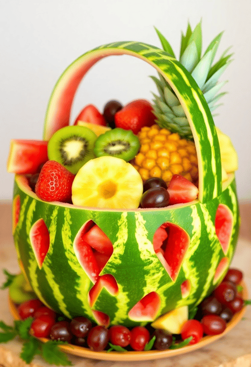 Watermelon Basket of Fresh Fruit