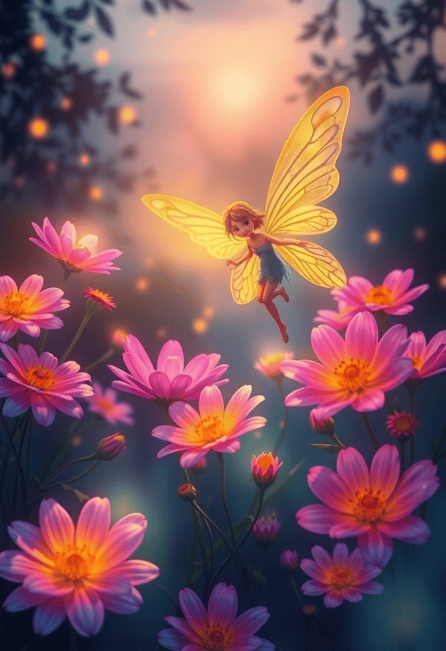 Twilight Custodian: A Fairy's Time in the Glowing Garden