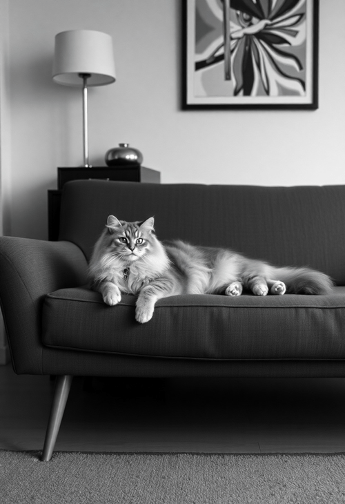 Retro Feline: The Vintage Look