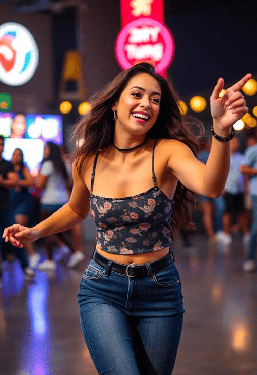 Joyful Jive: The TikTok Dance Craze Caught in Action