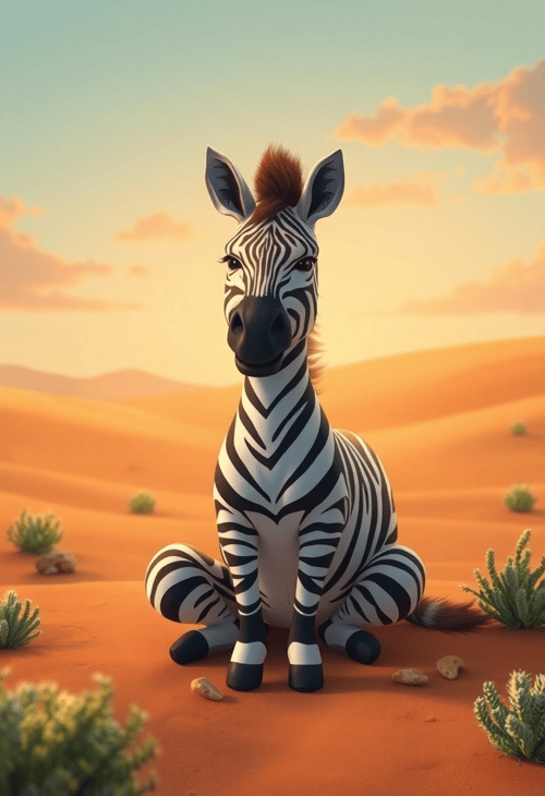 Zara the Zen Zebra and the Enchanted Oasis