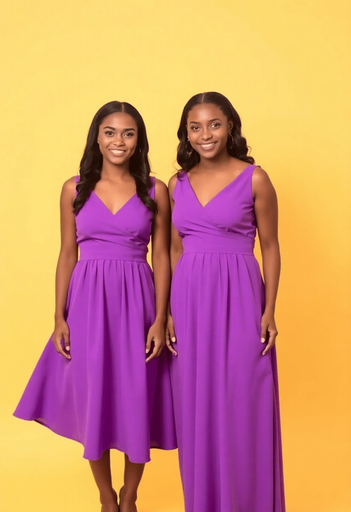 Violet Visions: Twins in Perfect Balance