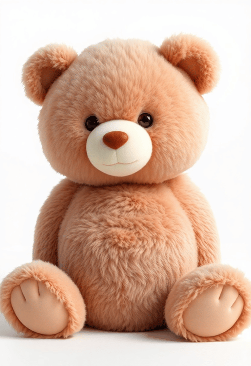 Bear Bliss: Plush Embodiment of Childhood Comfort