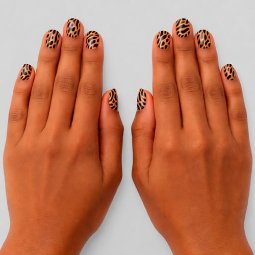 Try Animal Print Nail Art Using AI