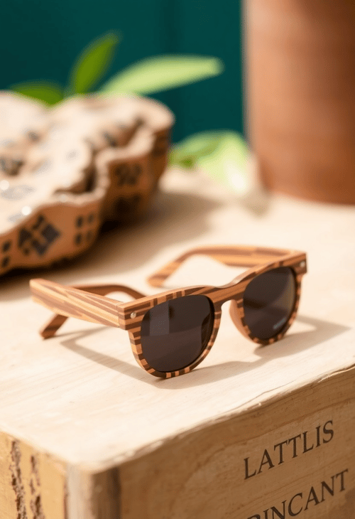 Eco-Friendly Wooden Sunglasses with Polarized Lenses