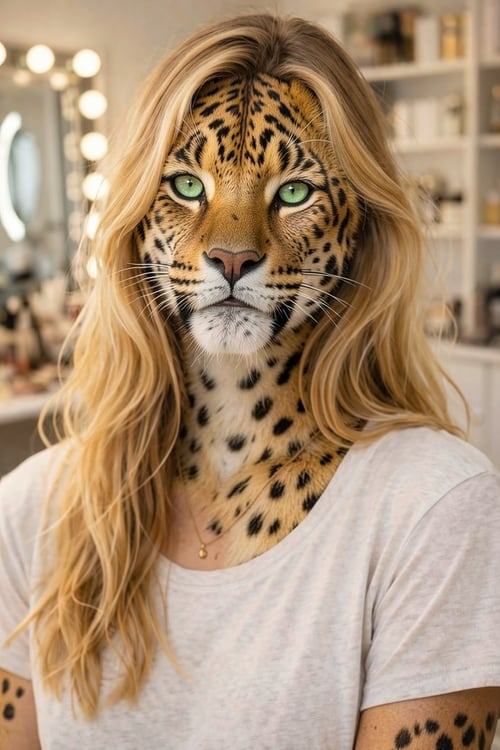 Human to Leopard AI Filter