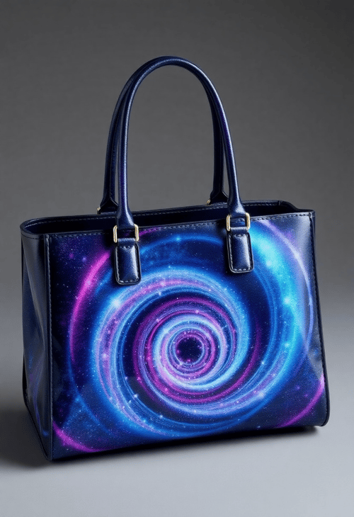Galactic Glamour: The Holographic Galaxy Handbag