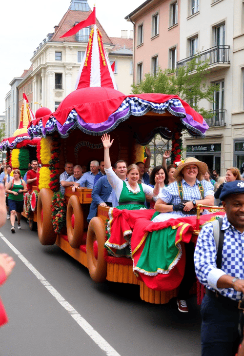 The Vibrant Colors of Oktoberfest Parade