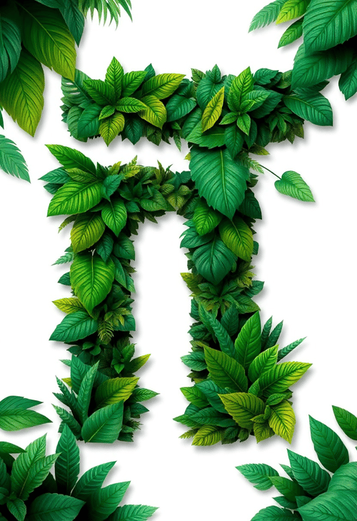 Lush Jungle-inspired T Letter Design