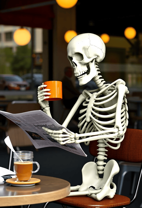 Lunch Break with Mr. Bones