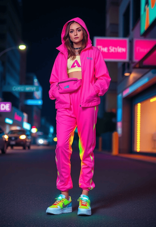 Neon Nirvana: Electrifying Colors Against the Night