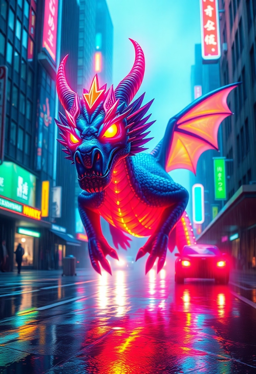 Neon Glider of the Night