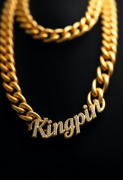 Kingpin: Diamond-Cut Gold Necklace