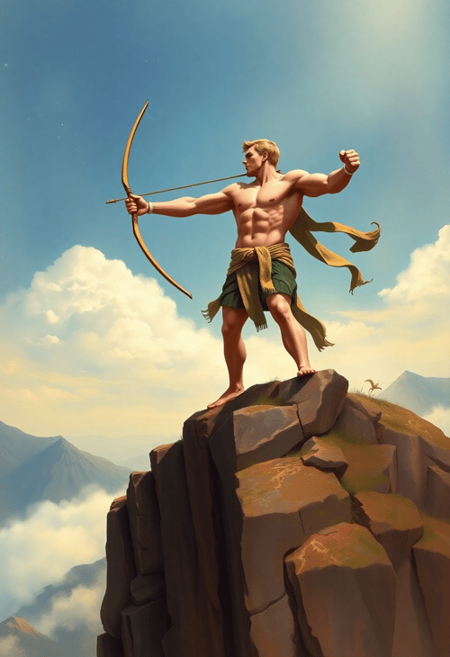 Celestial Archer Overlooking the Horizon