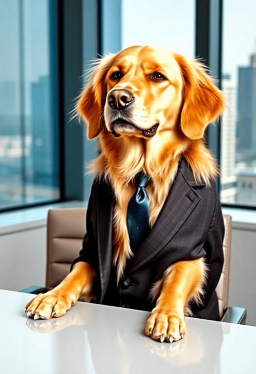 Canine CEO: The Golden Retriever at the Helm