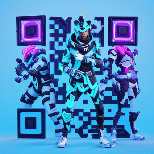 Game Characters QR Code Effect