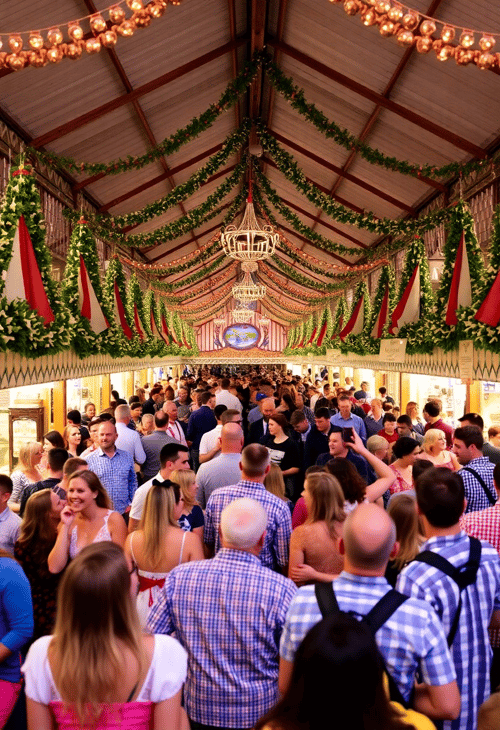 Vibrant Oktoberfest Celebration in Munich