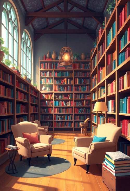 Library Wonderland: A Study Haven for Students