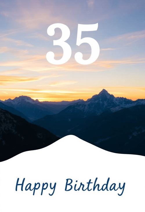 Mountain Adventure Birthday Card