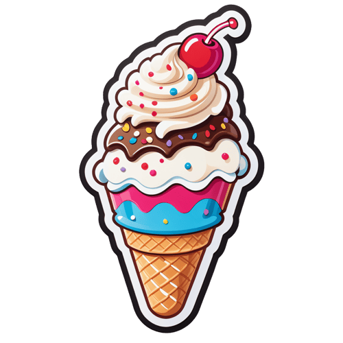 PNG Ice Cream Sticker