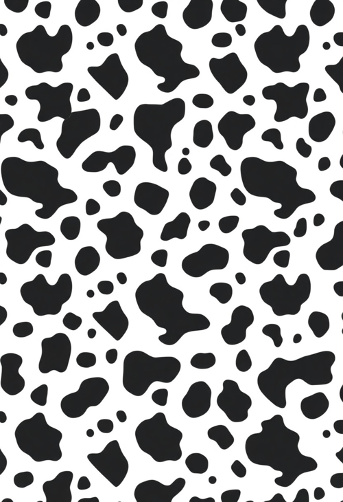 Pastel Cow Print with Soft Hues
