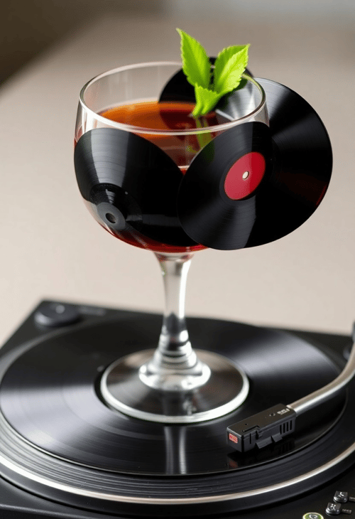 Vintage Vinyl Cocktail Spin