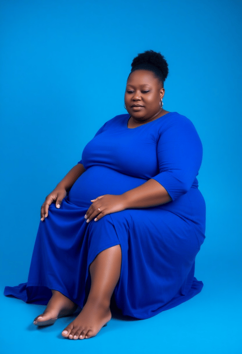 Serene Elegance: Blue Beauty