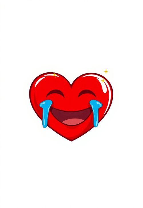 Vector Laughing Heart Emoji