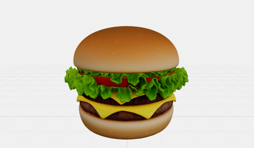 Hamburger AI Generated 3D Model