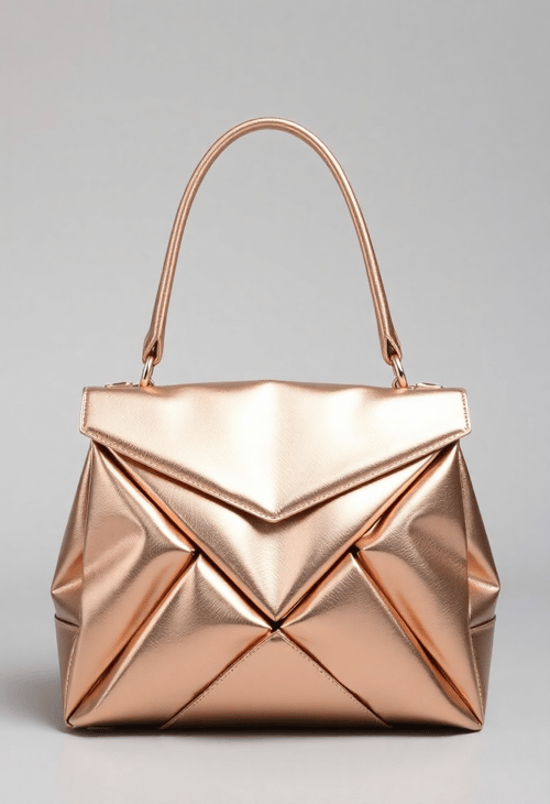 Metallic Origami Handbag