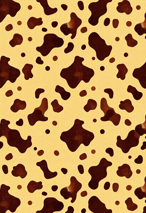 Vintage Sepia Cow Print for a Classic Look