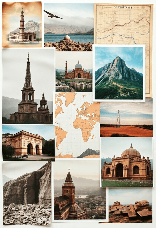 Wanderlust Adventures Moodboard: A Tapestry of Travel Wonders