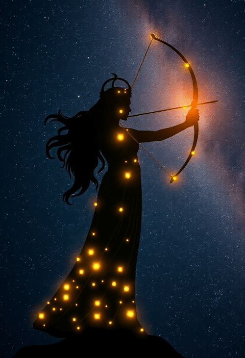 Celestial Archer Embraces the Night Sky