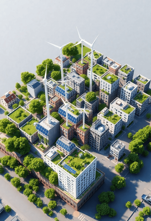 Eco-Friendly City 3D Map