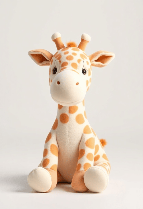 Giraffe Delight: Crafting Plush Serenity in Gentle Elegance