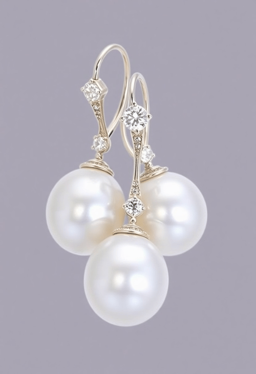 Timeless Pearl and Diamond Earrings