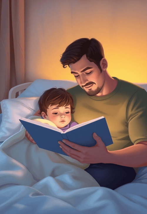 Father Reading Bedtime Story