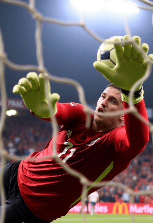 Goalkeeperโs Daring Save