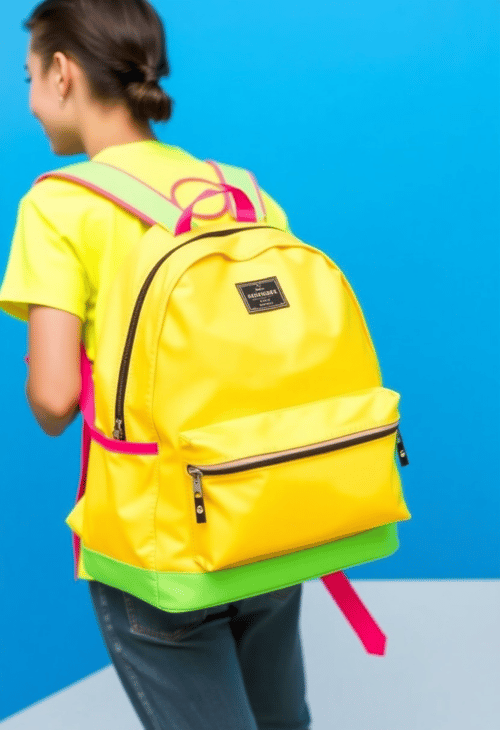 Bold Neon Backpack for the Trendsetter