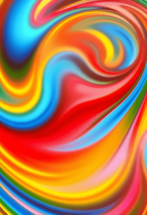 Vibrant Swirl of Abstract Colors