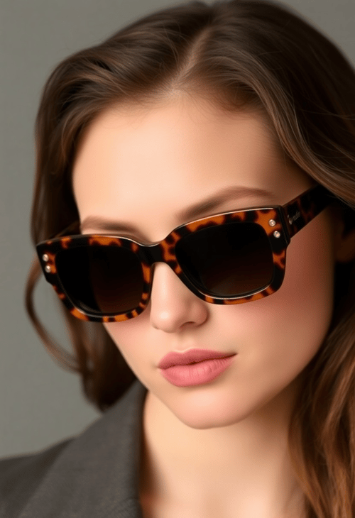 Vintage Square Frame Sunglasses