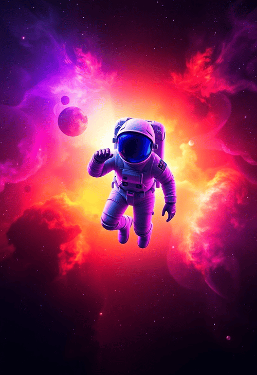 Galactic Odyssey: Journey through Cosmic Sounds - Album Cover Art