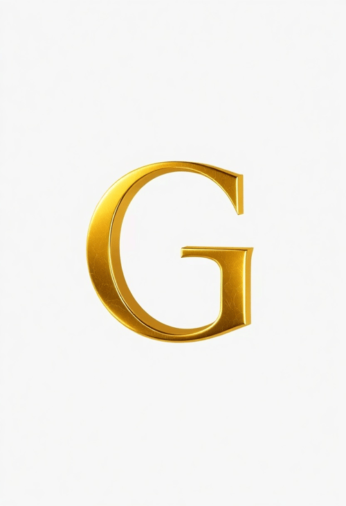 Gold Grain: The Gleaming Letter 'G'